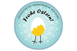 Rundes Etikett Küken 70mm