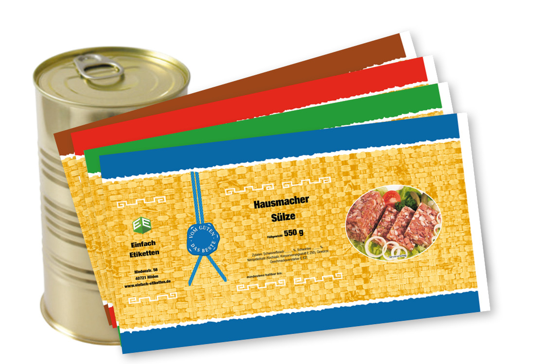 Banderole für Falzdeckeldose FDD 73/145 ATHEN