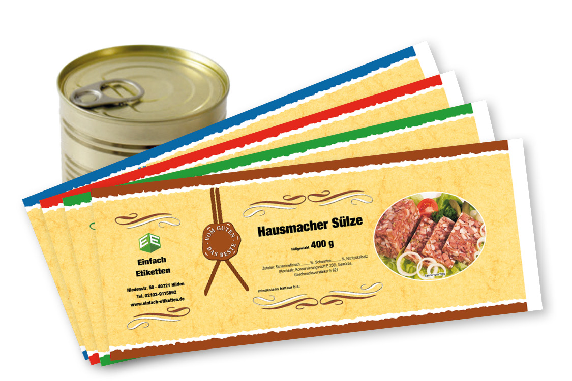 Banderole für Falzdeckeldose FDD 73/110 PARIS