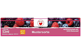 Eckiges Etikett Marmelade gerade 120-026 mit/ohne Logo