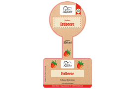 Siegeletikett Früchtezeit 163-090 mit/ohne Logo