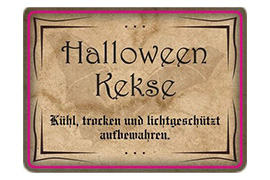 Eckiges Etikett Halloween 037-027