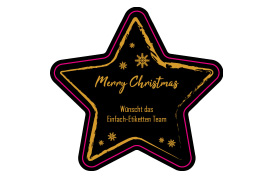 Sternetikett Goldkontur 056-053