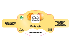 Formetikett Frucht freigestellt 170-067