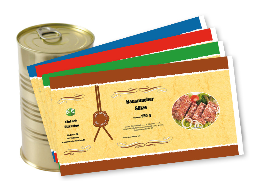 Banderole für Falzdeckeldose FDD 73/145 PARIS