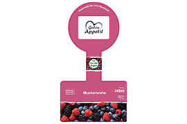 Siegeletikett Marmelade gerade 163-090 mit/ohne Logo