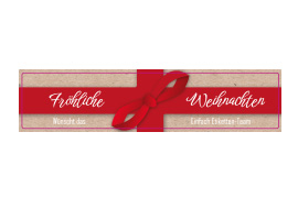 Eckiges Etikett Schleife 120-026